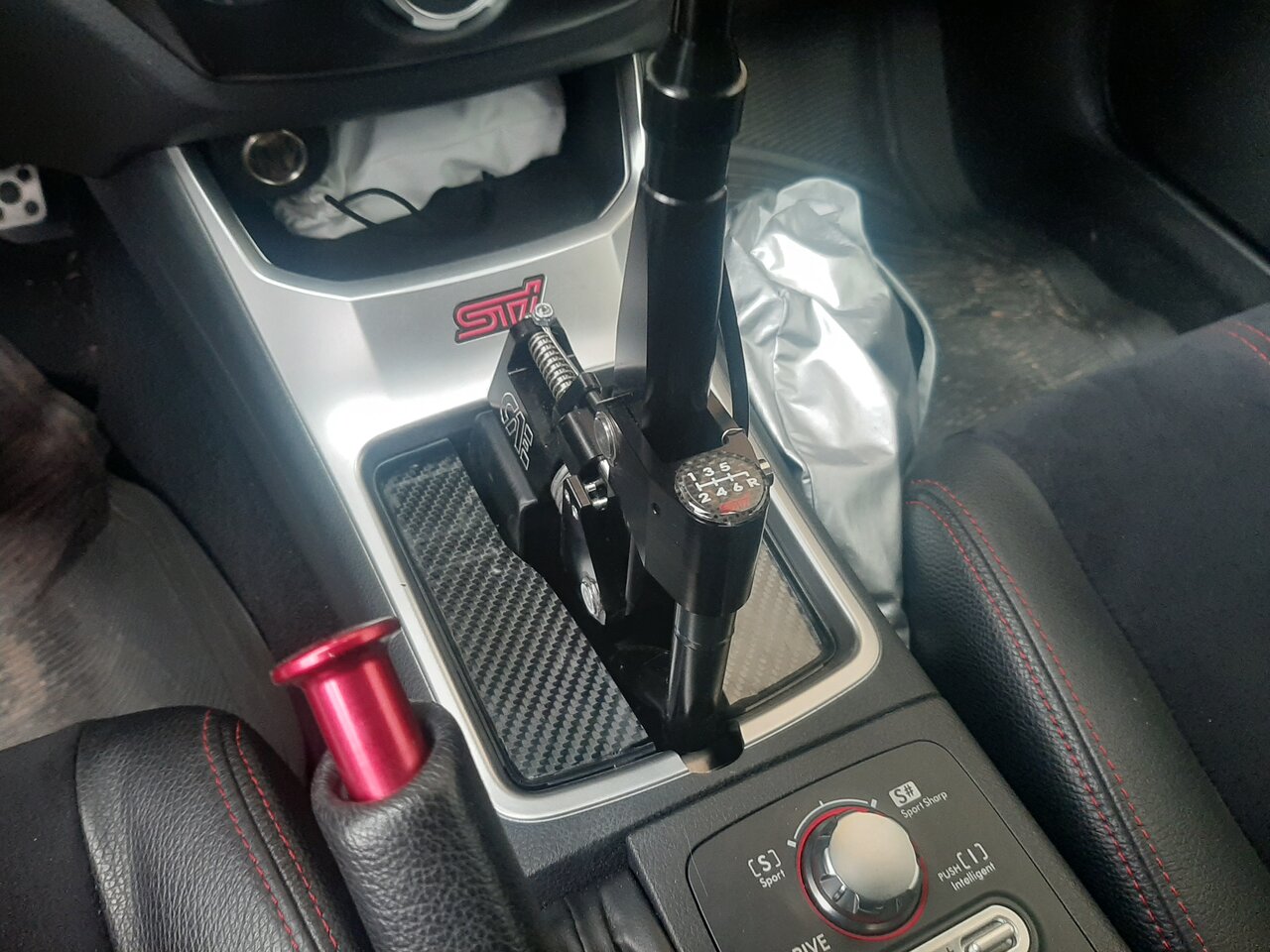 Création contour levier de vitesse